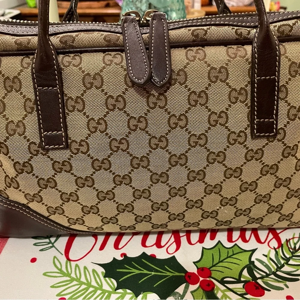 Gucci Beige and Brown Signature shoulder bag , original - Picture 5 of 16